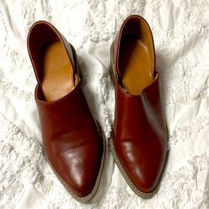 Brown low boots